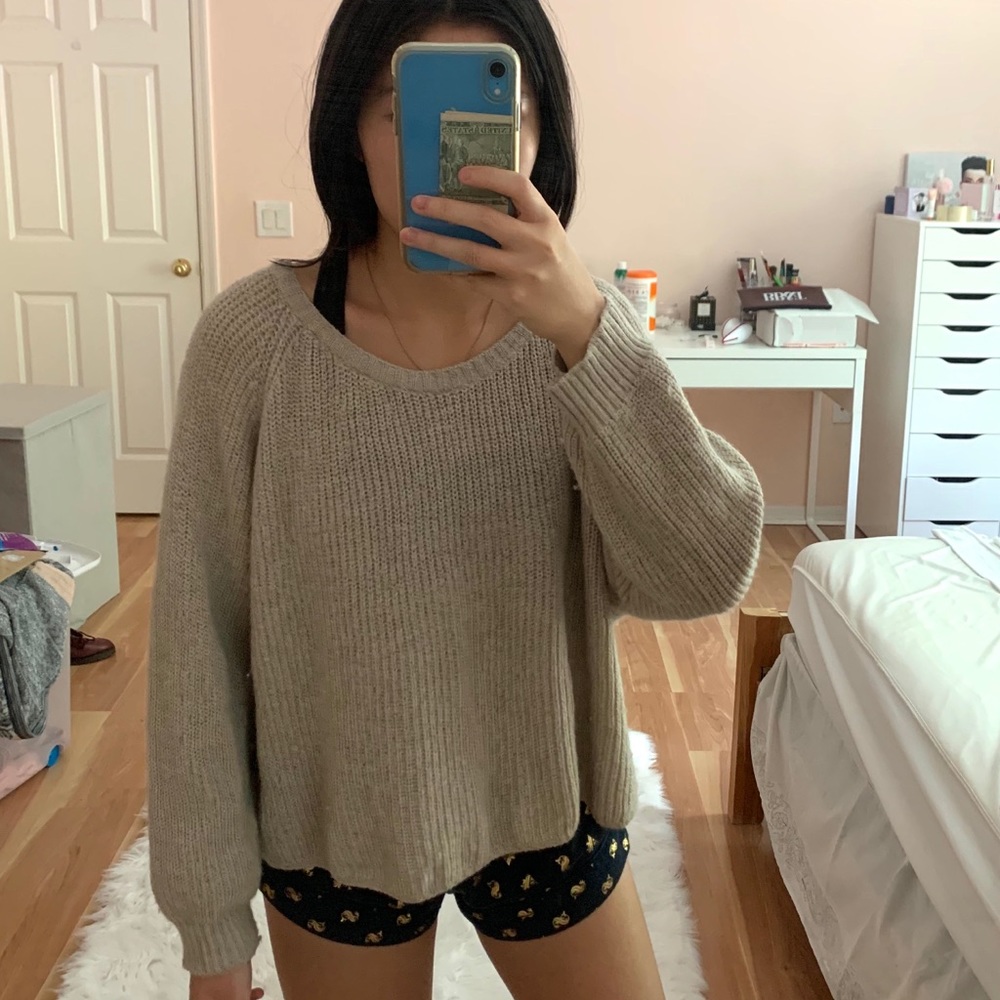 COPY - Brandy Melville oversized tan sweat…